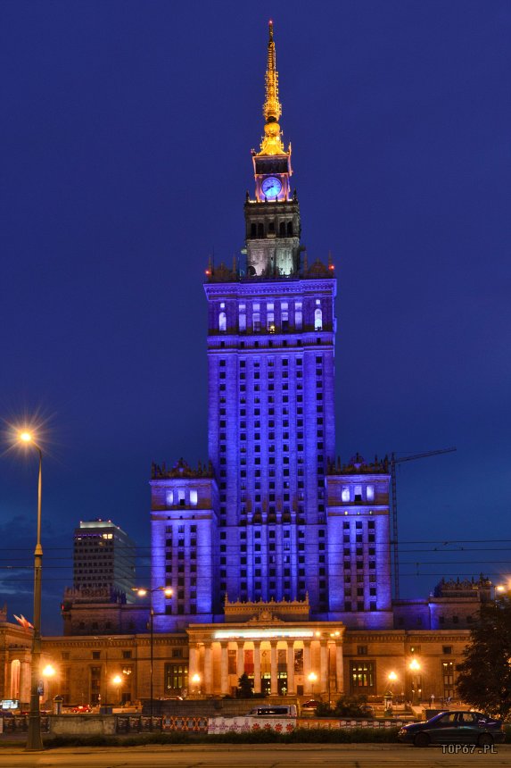 TP0_9695.jpg - Pałac Kultury i Nauki nocą